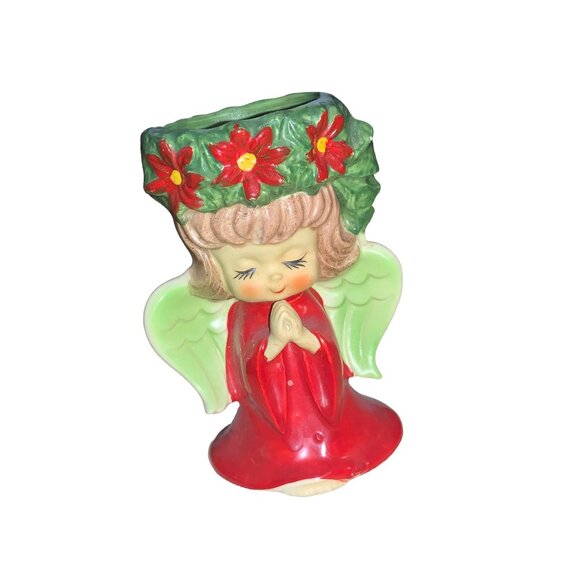 Lefton Christmas Angel Candle Holder  Japan - Picture 4 of 15